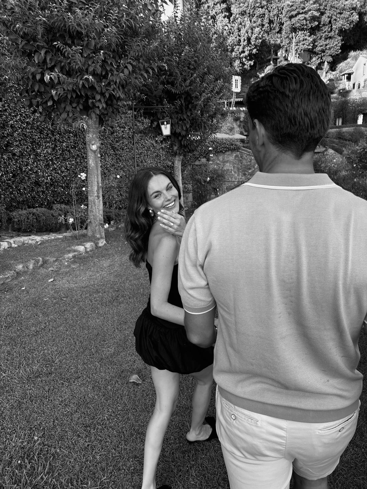 Jordan and Emily on the day they got engaged